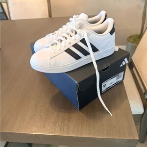 Adidas Sneakers with Black Stripes